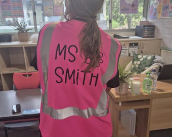 Personalised Teacher Yard Duty Vest | Custom | Teacher Appreciation Gift | Teacher Christmas Present | Preservice Teacher| Classroom
