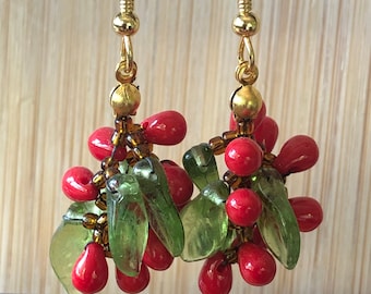 Julia Lee fruit grape cluster earrings