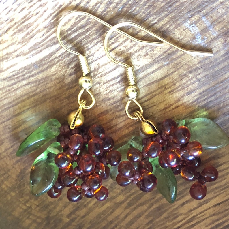 Julia Lee fruit grape cluster earrings