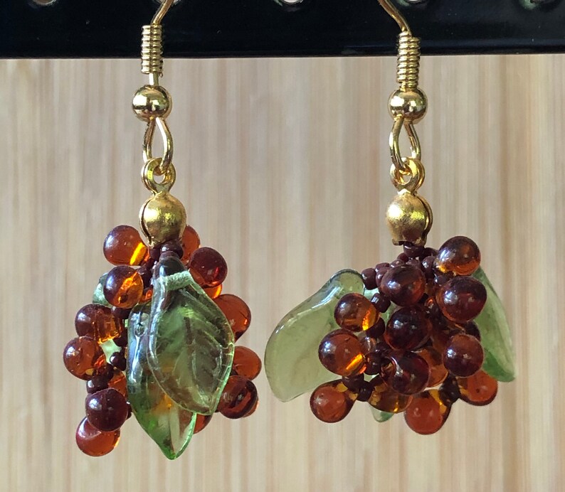 Julia Lee fruit grape cluster earrings