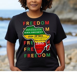 Juneteenth Freedom T-Shirt: Black Independence, 1865