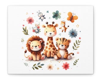 Custom Nursery Canvas Art: Gender Neutral Decor, Greenguard Gold Inks