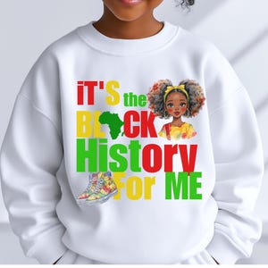 Youth Black History Embroidered Crewneck Sweatshirt
