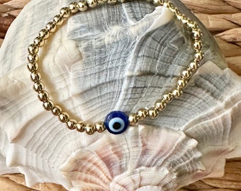 18K Gold filled Evil Eye Bracelet