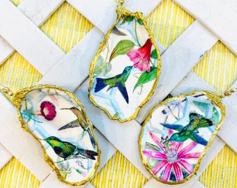Hummingbird Oyster Ornament