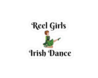 Reel Girls Irish Dance Kiss-Cut Vinyl Decals