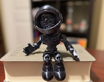 Flexi Factory Articulating Astronaut with Functional Visor - 3D Printed Space Figure