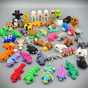 Mini Pocket Pets | 3D Printed Articulating Mini Baby Animals | Sensory Fidgets