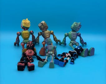 Flexi Robot - Articulating 3D Printed Robot Sculpture
