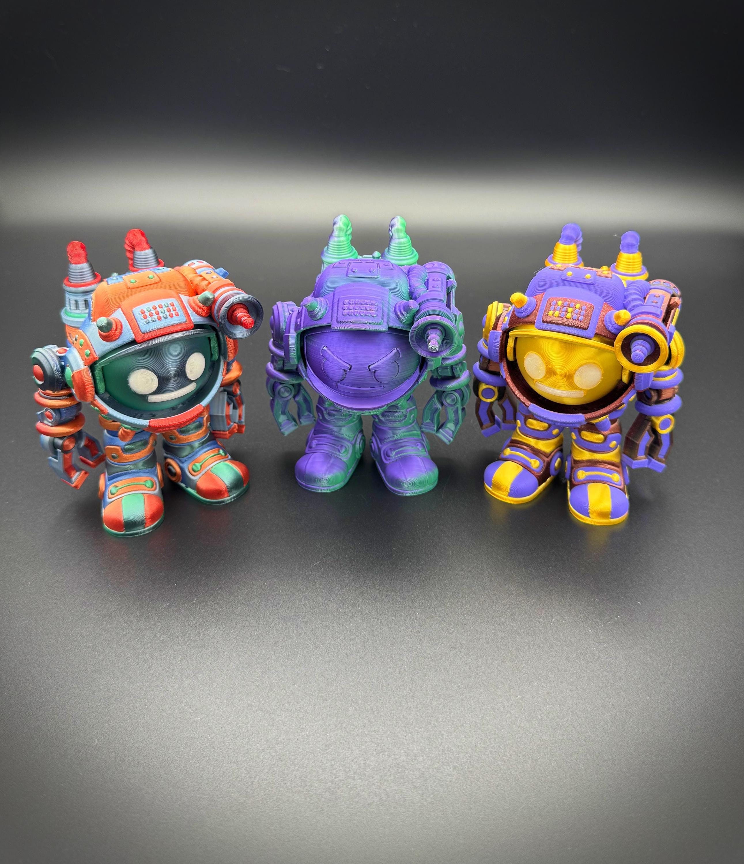 置物 A.I 3D Printed Spacemoji Desk Toy: Flexi Factory Design With Jetpack