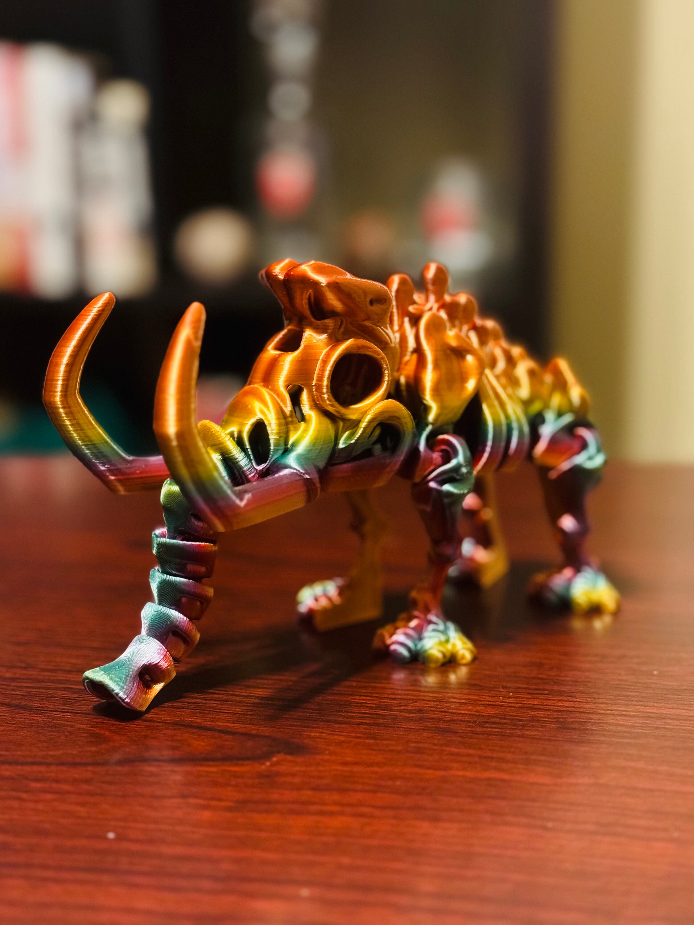 Articulating Skeleton Mammoth: 3D Printed Paleontological Wonder