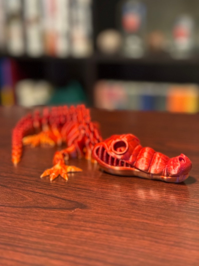 3D Printed Crocodile Skeleton - Reptile Decor - Designed by Flexi Factory image 6