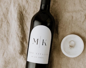 Custom Wedding Wine Label, Engagement Wine Label, Wedding Gift Ideas, Anniversary Label