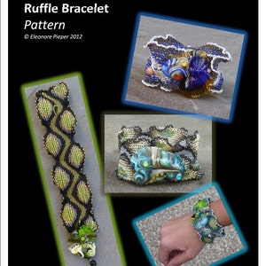 Single-wide Ndebele Ruffle Bracelet Pattern image 5