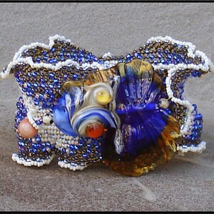 Single-wide Ndebele Ruffle Bracelet Pattern image 3