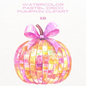 Pastel Disco pumpkin PNG, Fall PNG, Trendy Fall design, Fall design, Coquette, Aesthetic Png, Autumn Sublimation,Pumpkin PNG, Commercial Use