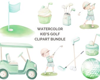 Aquarell Golf Clipart, Golf PNG, Golf Illustration, Golfball Grafiken, Aquarell Kinder Sport Clipart, Golfschläger Clipart, kommerzielle Nutzung