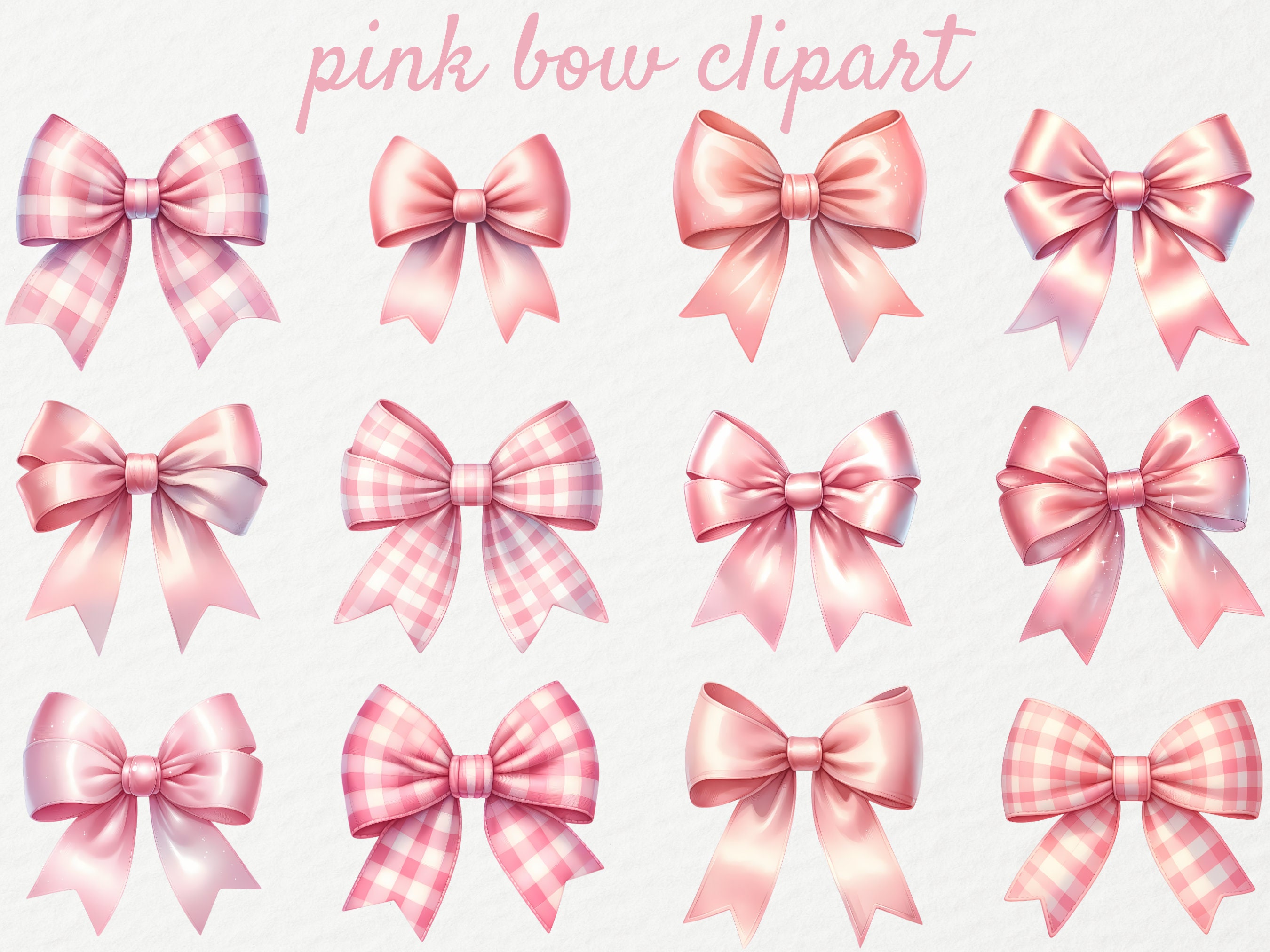 Wesnoy 24 Stück Rosa Schleifen Geschenktüten | Transparente PVC-Tüten Mit Griffen Für Party | 20x20x8 Cm Mit Band