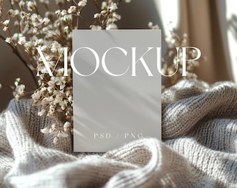 Mockup de convite de casamento - Mockup de convite 5x7 - Mockup de convite para chá de bebê - Objeto inteligente PSD - Mockup de cartões comemorativos PNG