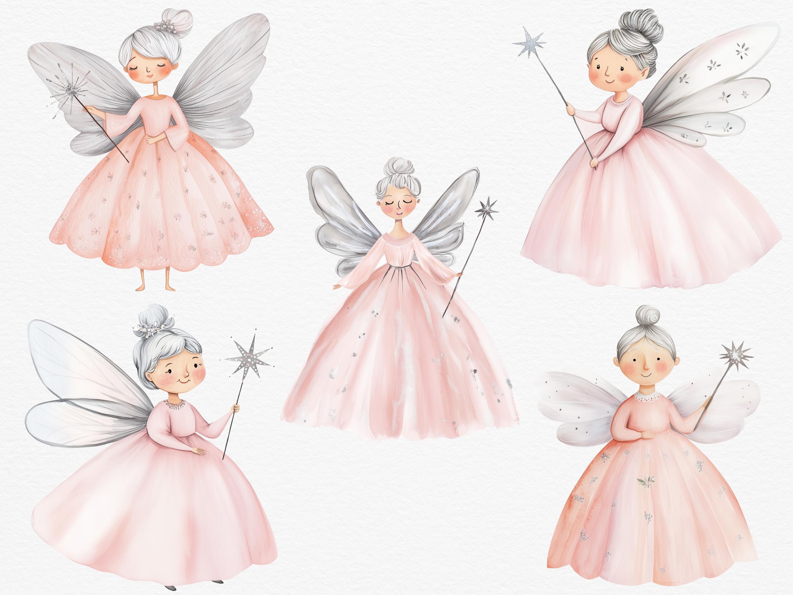 Watercolor Pink Princess Clipart - Princess PNG - Castle, Unicorn ...