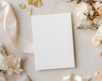 Wedding Invitation Mockup - 5x7 Wedding Invite Mockup - Boho Wedding Invitation Mockup - PSD Smart Object - Greeting Cards Mockup PNG