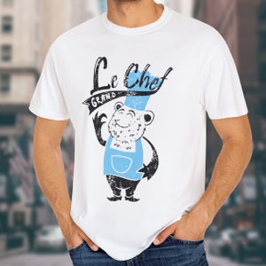 Camicia Le Chef, Maglietta divertente dei cartoni animati, Maglietta dei cartoni animati, T-shirt unisex, Camicia Grand Le Chef