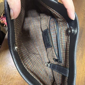 Brighton Black Pebble Leather Shoulder Bag Purse Braided Strap Vintage Y2K Prepp image 6