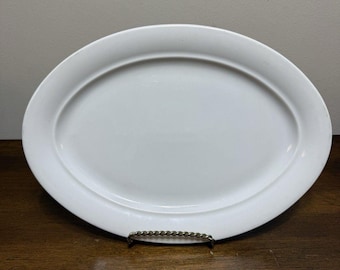 SCHONWALD Germany White Porcelain Oval Serving Plate Platter 913 Stamped 26