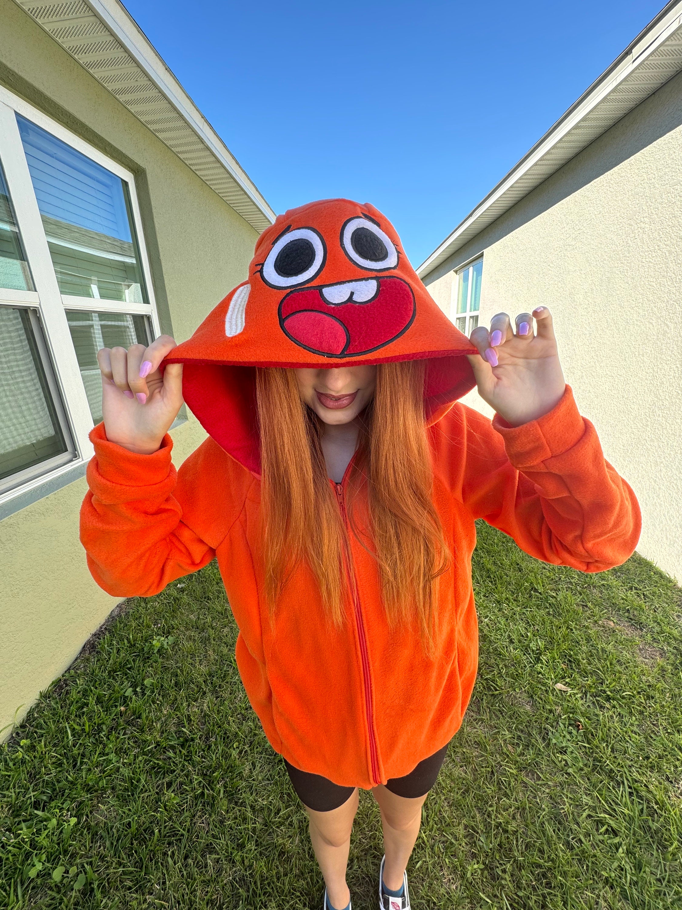 Darwin Hoodie, Darwin Hoodie Cosplay, Amazing World of Gumball Hoodie
