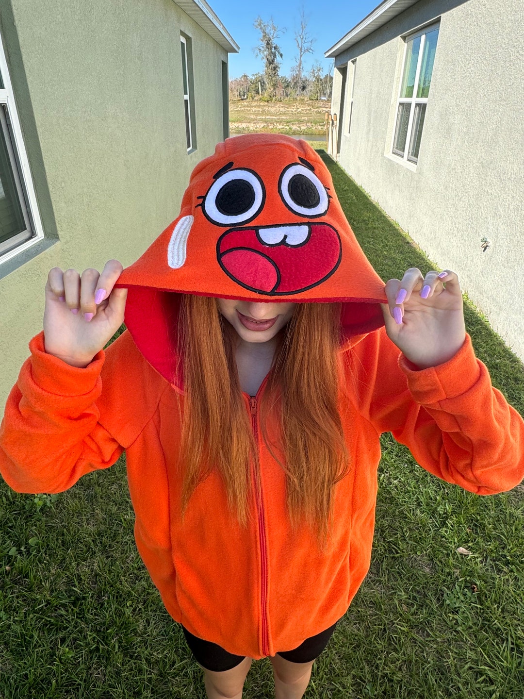 Darwin Hoodie, Darwin Hoodie Cosplay, Amazing World of Gumball Hoodie