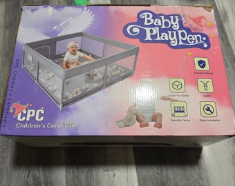 Little Generation Baby Playpen with Mat Included -
