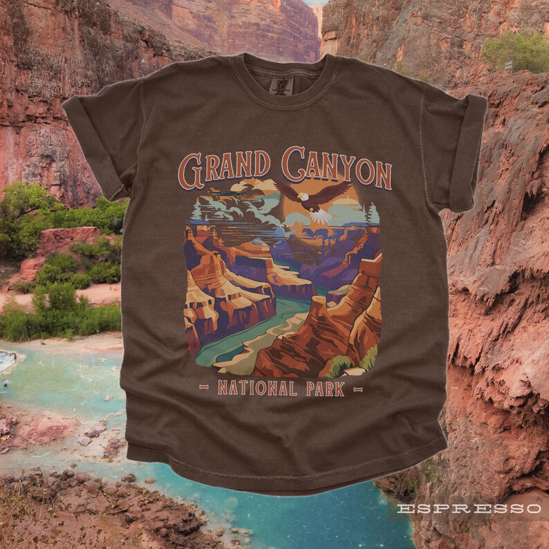 Vintage Grand Canyon National Park Tshirt | Retro US Parks Tee Shirt ...