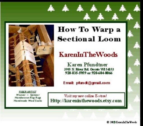 Instructional Dvd Weaving How To Warp A Sectional Loom Etsy