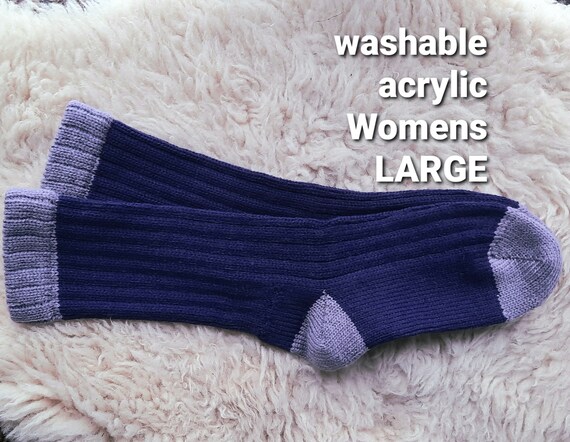 Purple Boot Socks Made With Washable 