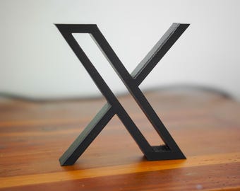 X.com X Logo Room Decor STL Files