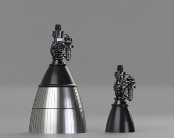 SpaceX Starship Raptor 3 Combo - Sea Level and Vacuum STLs **READ DESCRIPTION PLEASE**
