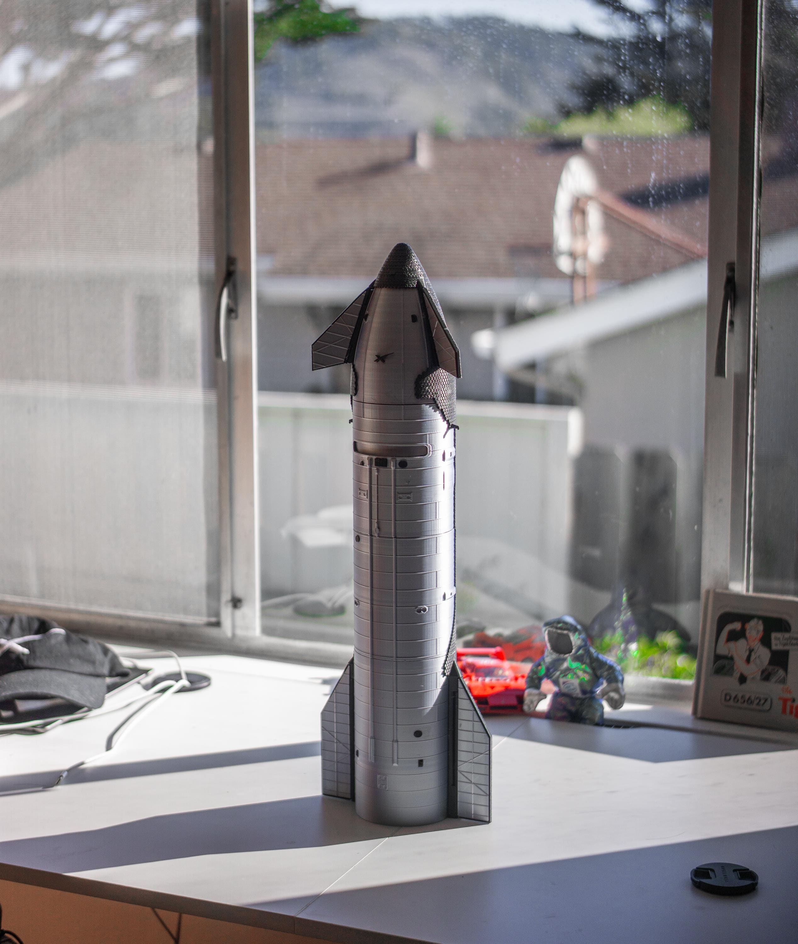 SpaceX Starship Block 2 Ship 36 S36 Flight X 1:96 3D Model - STL Files