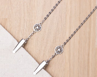 Celtic Circle Napkin Clip Chain: Fine Dining Napkin Holder, Foodie Gift