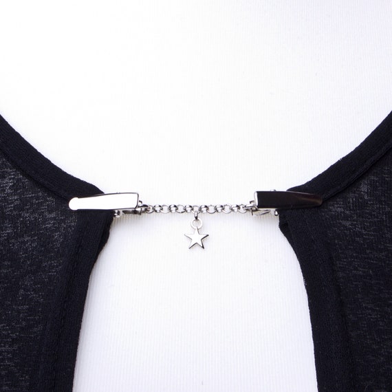 Cardigan Clasp Clips Silver Ring Sweater Clip Shawl Chain Pashmina Pin  Sweater Fastening Wrap Holder Cardigan Guard 