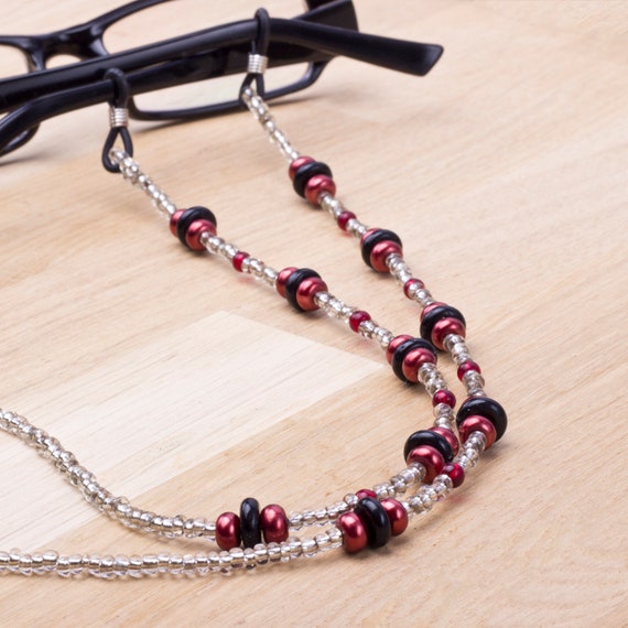 beaded eyeglass chain