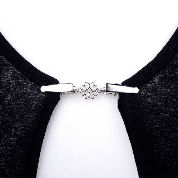 Sweater Clips Silver Elegant Link Cardigan Clip Shawl Chain