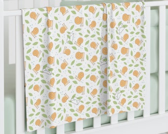 Snail Mail Baby Swaddle Blanket