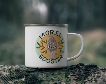 Morel Moral Booster Enamel Camping Mug