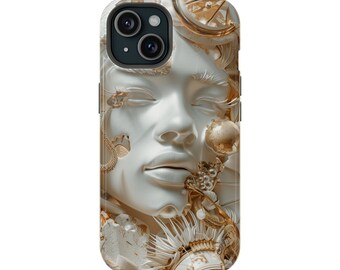 Celestial Pearl Goddess MagSafe Tough iPhone Case