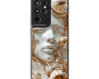 Celestial Pearl Goddess Clear iPhone & Samsung Case