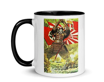Japanese World War II Propaganda mug #1 (various color choices)