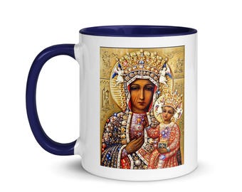 Black Madonna / Ezili Dantor of Haiti mug #3 (various color choices)