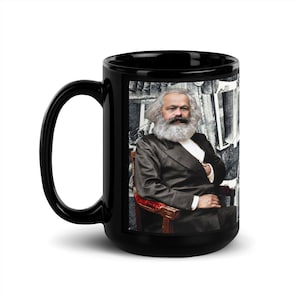Karl Marx mug #2 (Black)