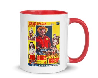 Ronald Reagan mugg #7 / Cinq Jours Terreur (olika färgval)