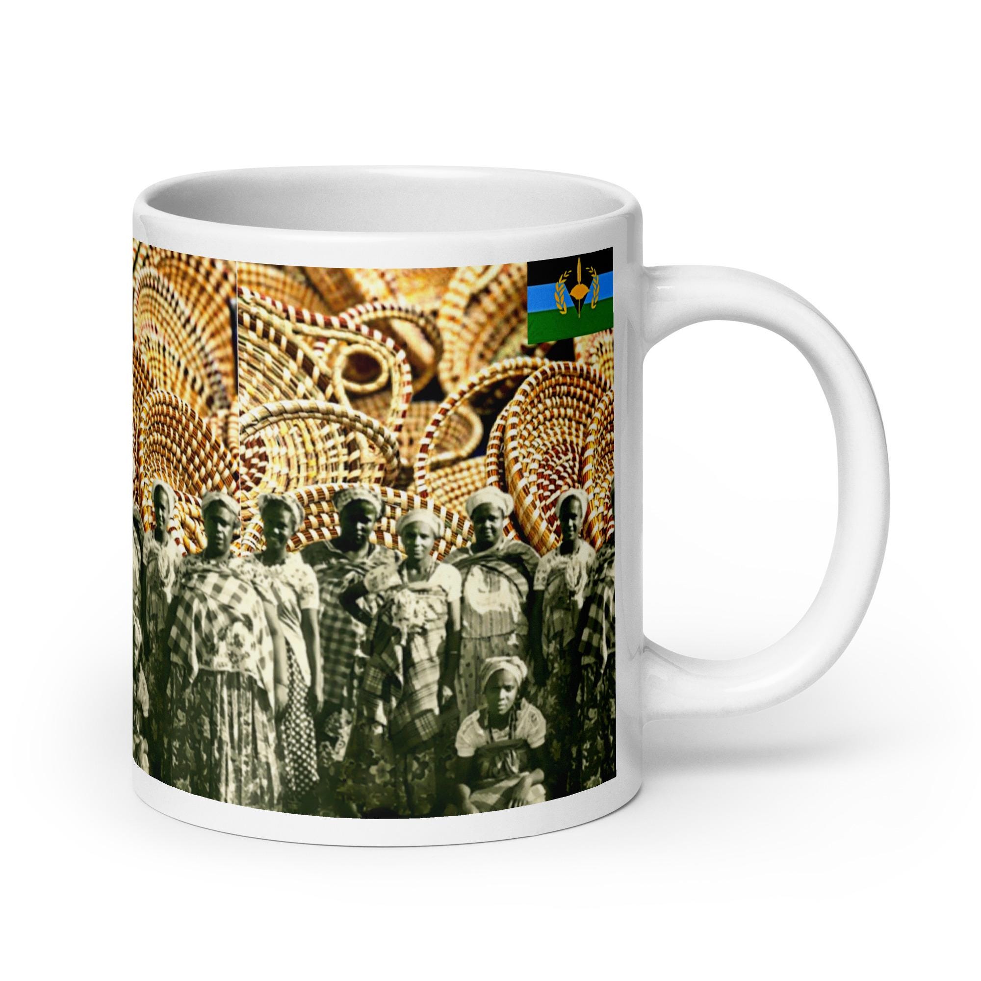 Gullah Geechee Mug: Basket Weaving & Flag Design - Etsy